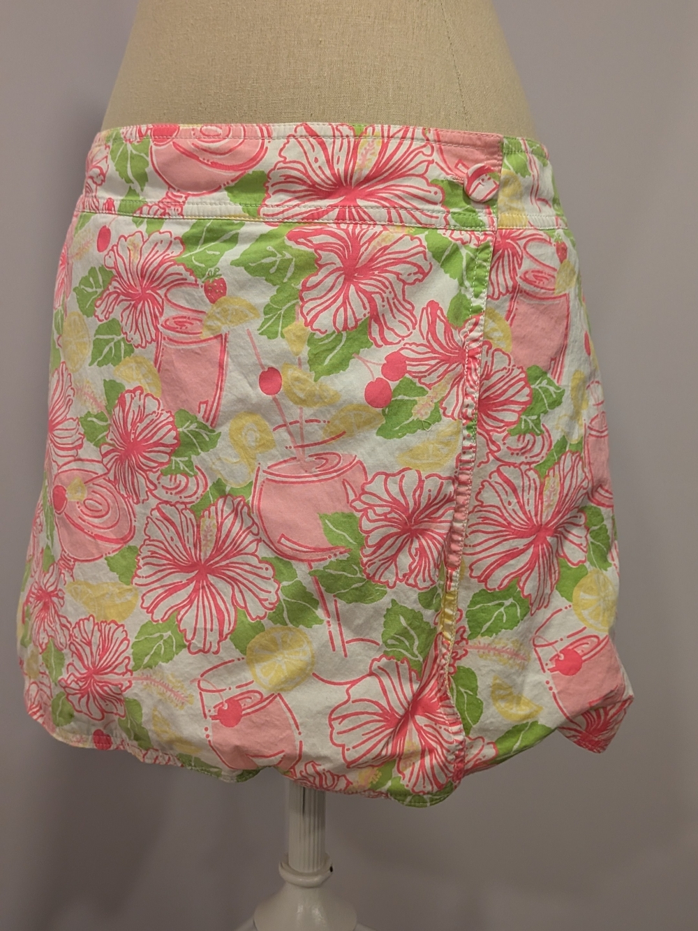 Lilly Pulitzer Pink Wrap Skirt | Coastal Beach Vacation Preppy Style